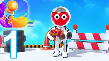 Dye Hard - Color War Gameplay Walkthrough Part 1 (iOS Android)