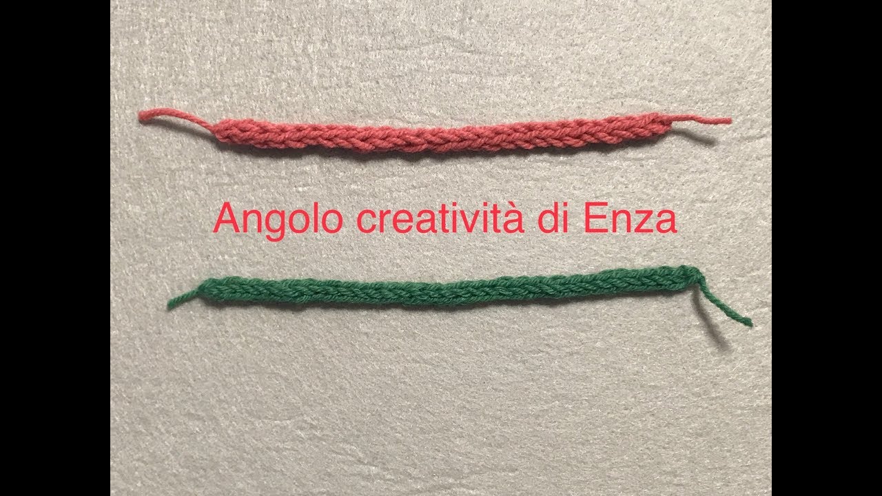 Cordoncino tubolare all'uncinetto