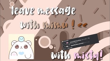 How To Create  Goodbye Message Using Mimu!