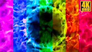 Party Rainbow Furnace | Motion 4K Screensaver | VJ LOOP | No Music