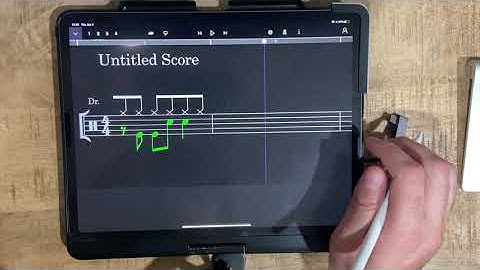 Playing around with StaffPad drums
