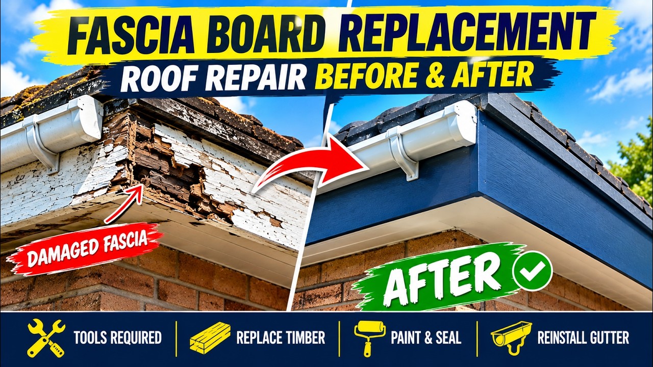 Fascia Board Replacement | Full Guide to Roof Repair - YouTube