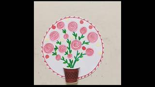 💐🌷Easy paper flower craft ideas #diy for kids #papercraft #kidscraft #diyflower #easyart