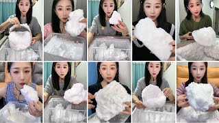 ONLY BITES / HER FREEZER FROST EATING / SOFT ICE EATING / ASMR / COMPILATION 🤍 screenshot 2
