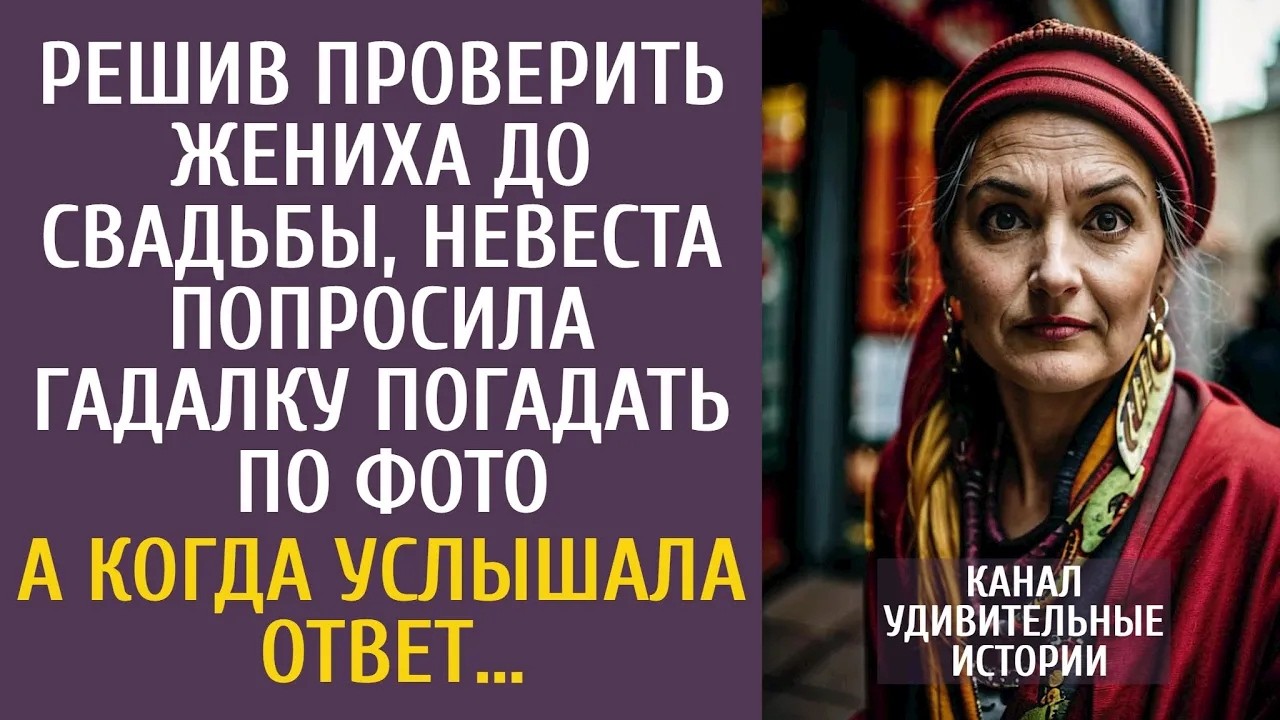 Решив проверить жениха до свадьбы, невеста попросила гадалку погадать по фото… А едва услышав о