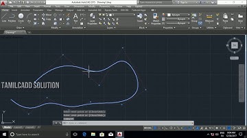 AutoCAD Modify Tool Lengthen, Edit poly-line, Edit Spline  -- Tamil