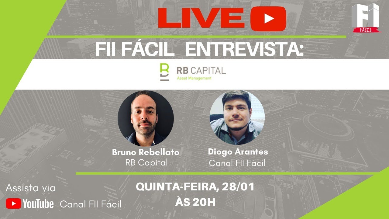Fundos Imobiliários: LIVE com Bruno Rebellato - RB Capital - RRCI11