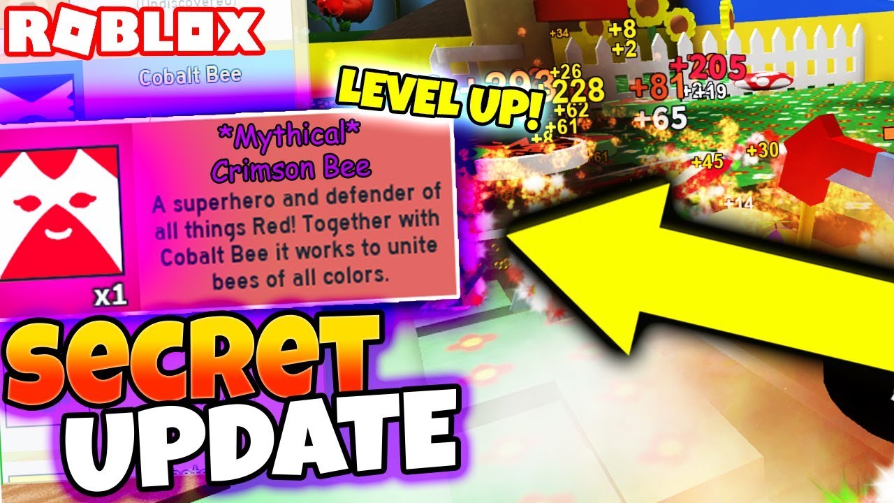 New Secret Update Mythical Bees Leveling System In Bee Swarm Simulator Roblox - roblox bee swarm simulator new secrets