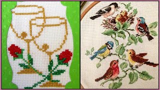 Marvelous Cross Stitches Hand Embroidery Designs Colorful Ideas