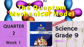 SCIENCE  9 QUARTER 2 WEEK 1: THE QUANTUM MECHANICAL MODEL