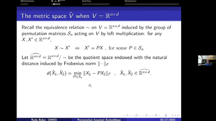 1W-MINDS, March 17, 2022, Radu Balan: Low-Dimensio...