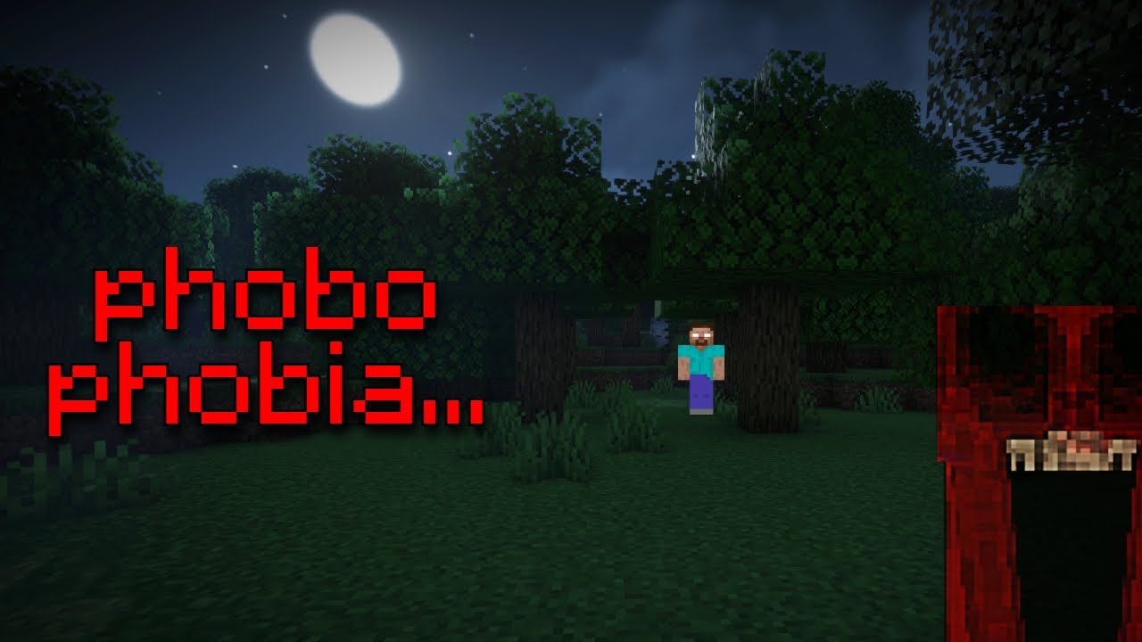 1 Guy with PHOBOPHOBIA vs scary minecraft mods - YouTube