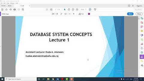 قواعد بيانات 2 المحاضرة الأولى