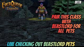 Everquest Legends Beta Beastlord Pet Scrolling  | Short Live Looking At Pet Options