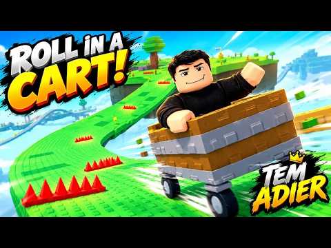 Tried Roll in a Cart… 😱🛒 #cart #game #roblox