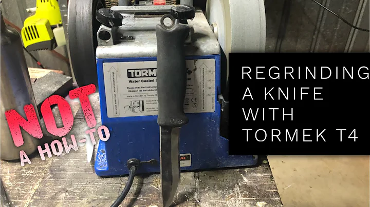 Regrinding a knife using Tormek T4 (Not a How to)