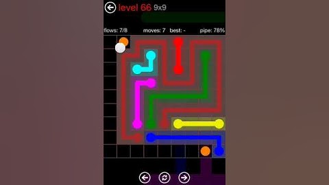 Flow Free - 9X9 Level 66 Mania Walkthrough