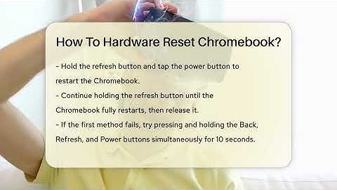 How To Hardware Reset Chromebook? - Talking Tech Trends