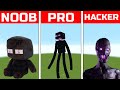 Pixel Art (NOOB vs PRO vs HACKER) Enderman in Minecraft