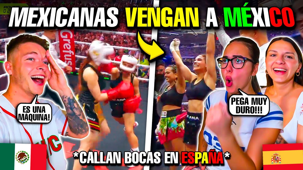 🇲🇽 MEXICANAS VENGAN a MÉXICO en ESPAÑA *LA VELADA DEL AÑO 4*🥊ALANA Y AMABLITZ vs ZELING Y NISSAXTER😱