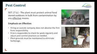Items Frequently Observed During Inspections - Animal Feed Program Industry Training Part 5 of 9