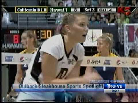 Stephanie Brandt volleyball spotlight Hawaii Rainbow Wahine