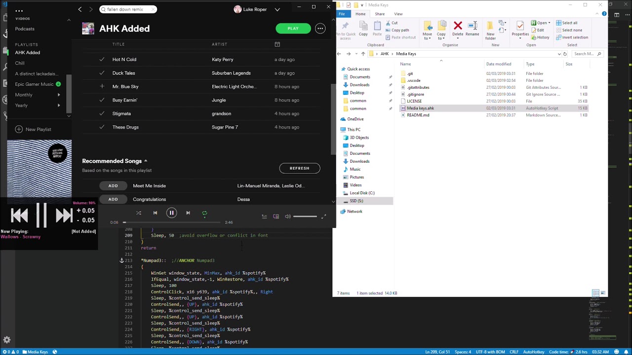 [outdated] Demo of Media Keys (with spotify)