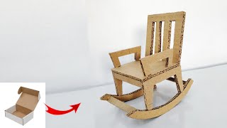 How to make a small chair from cardboard || DIY cardboard chair #carboardcraft #carboardchair#diy