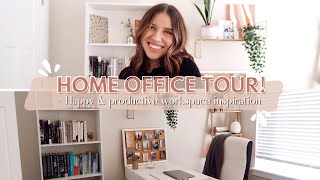 2021 HOME OFFICE TOUR! + Happy & Productive Workspace Inspo 