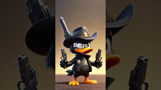 Bugs Bunny vs. Daffy Duck in a wild west standoff. #bugsbunny #cartoon #shorts #animation