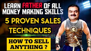 Best 5 Proven Sales Techniques || How to Sell Anything || Hindi Video || #sales #buisness #salestips