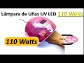 ▶️ Lámpara UV LED de 110 Watts ≫DIAMANTE ≫ para Esmalte Gel y Acrílico ≫ Tiempo de CURADO MUY RÁPIDO