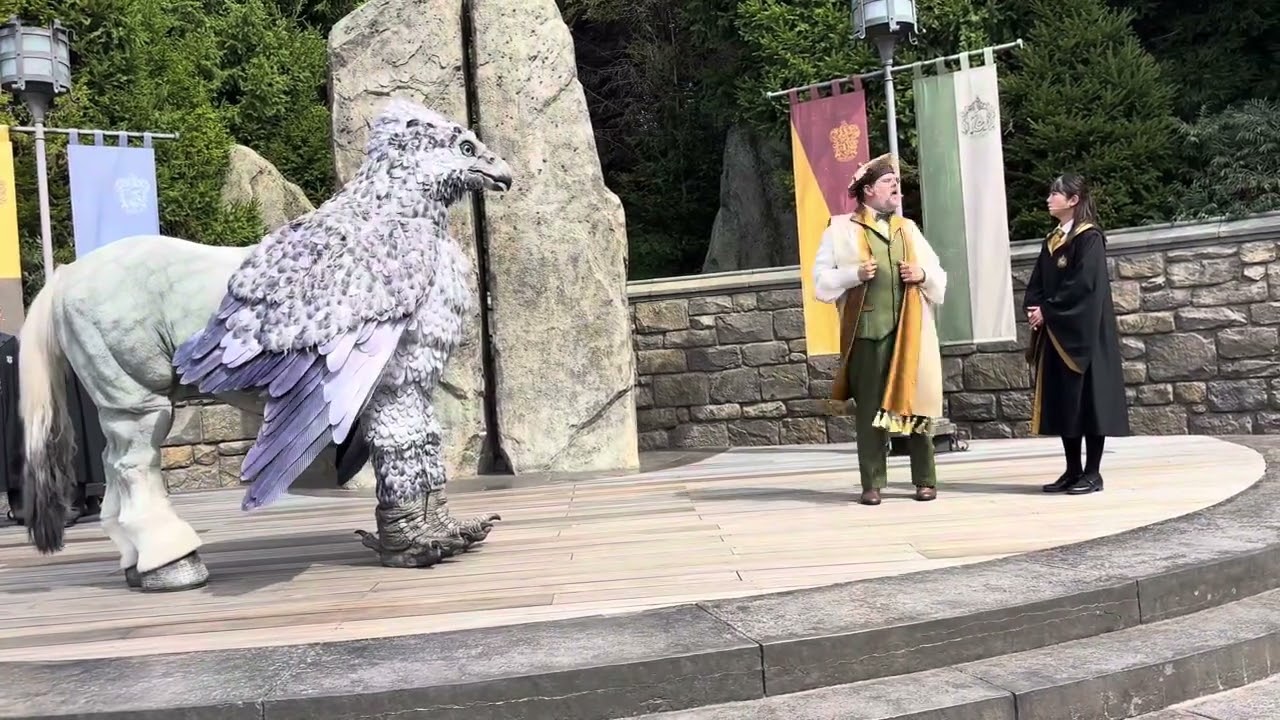 4K Lớp học Bằng Mã - ヒッポグリフ マジカル レッスン - Hippogriff Magical lesson in Universal Studios Japan