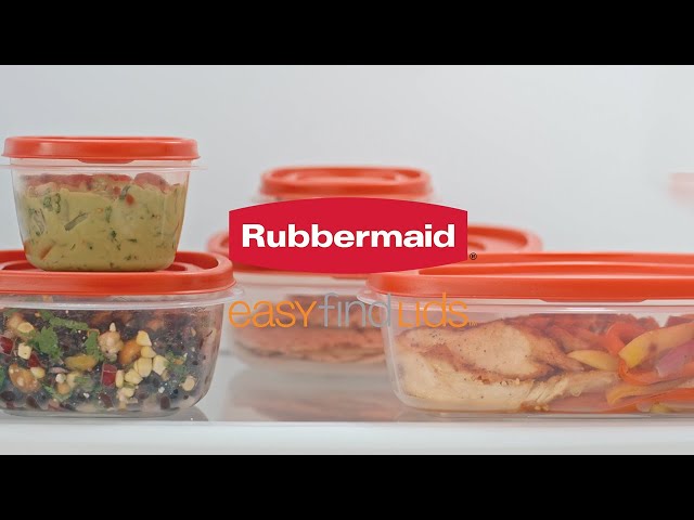 Rubbermaid 4pc Easy Find Lids Food Storage Containers Red