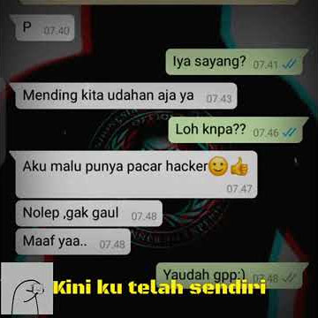 story wa hacker || malu punya pacar kayak hacker!