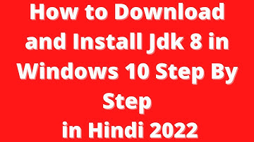 How to Install Java JDK 8 on Windows 10 UPDATED