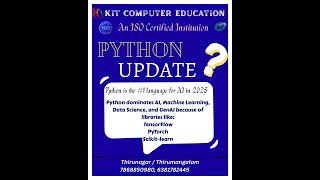 Why Python is the #1 Language for AI in 2025 | KIT Computer Education