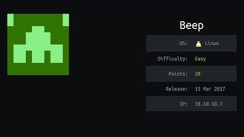 HackTheBox - Beep