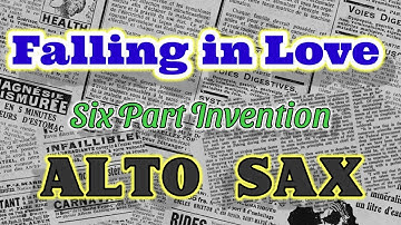 Falling in Love Alto Sax Sheet Music Play Along Backing Tracks Partitura