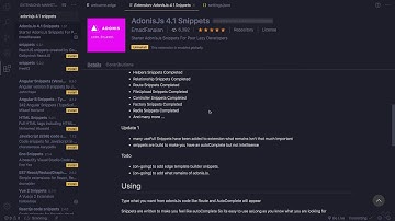 VS Code for AdonisJs Development #3 - AdonisJs snippet