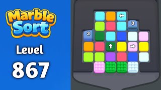 Marble sort Level 867 solution gameplay 