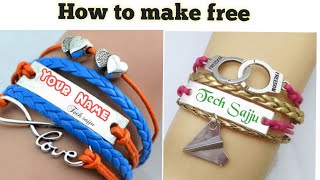 How to write your name on Bracelet free 2020  || Tech Sajju screenshot 1