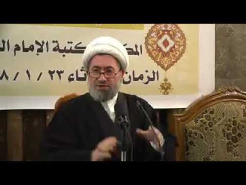 المأبون عباس كاشف الغطاء وهوه يفتخر بما فعله اجداده بالميرزا الاخباري ره