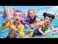 WOW! Rumi, Mira and Zoey in Water Slide Challenge! [KPop Demon Hunters] | Official Music Video