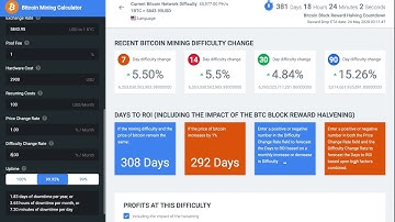 The Best BTC Mining Profitability Calculator. By Scott Offord