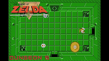 The Legend of Zelda - Dungeon 5: The Lizard (NES 1986)