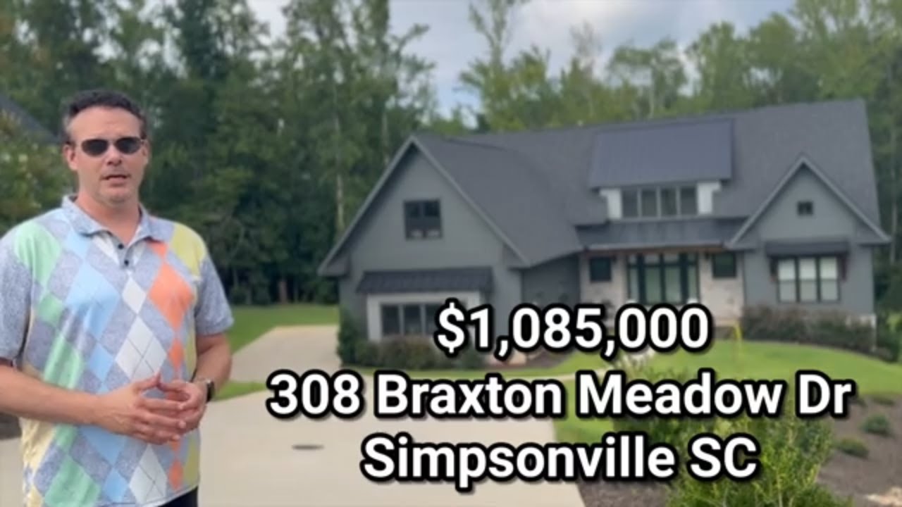 Luxury 5-Bedroom Home for Sale in Braxton Ridge Simpsonville SC Near Greenville – Tour now