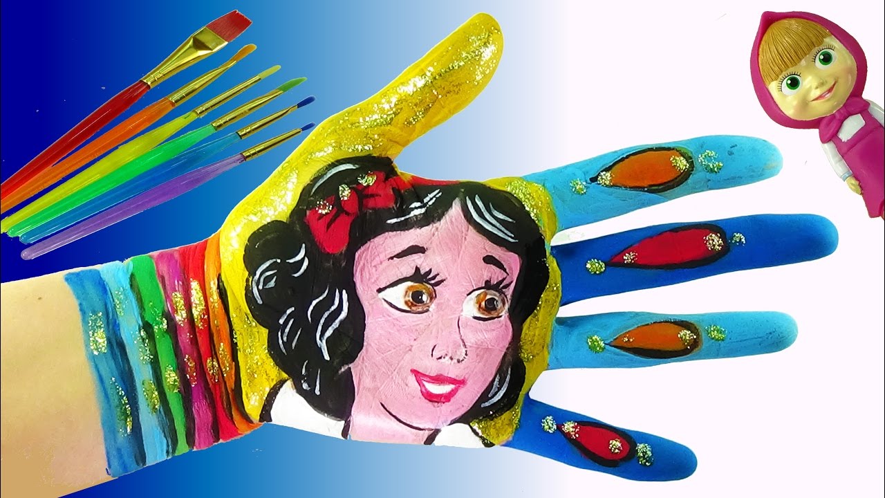 Learning Colors Video for Children Body Painting Learn Colors with