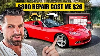 I Bought A Cheap Corvette At Auction With Check Engine Light On - Thinkcar Scan Tool Fix