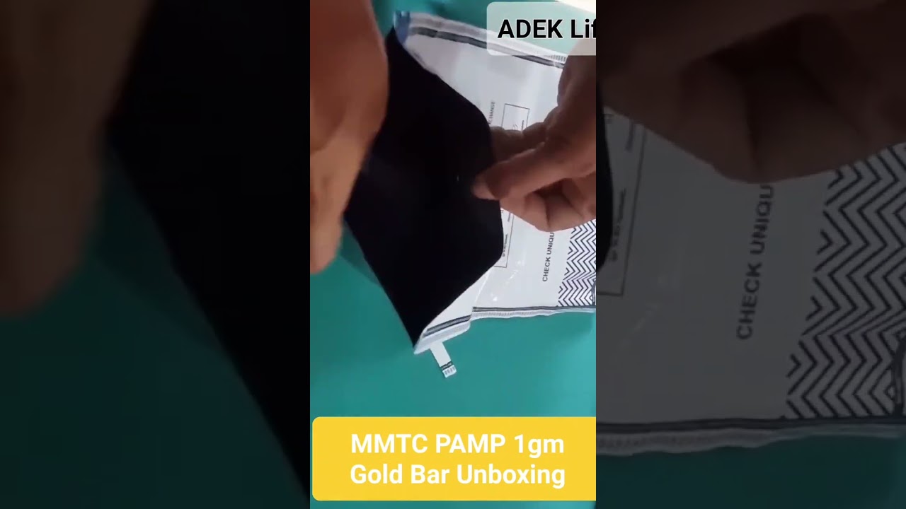 MMTC PAMP 1gm Gold bar Unboxing from 